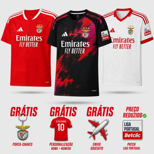 Combo Benfica 26/27 - Local, Visitante y Tercera