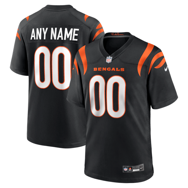 Cincinnati Bengals Custom Game Jersey Black - photo 2