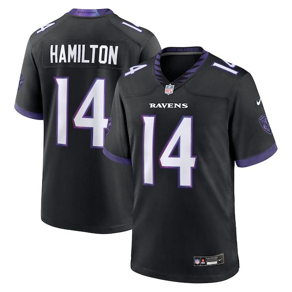 Baltimore Ravens Kyle Hamilton Alternate Game Jersey Black