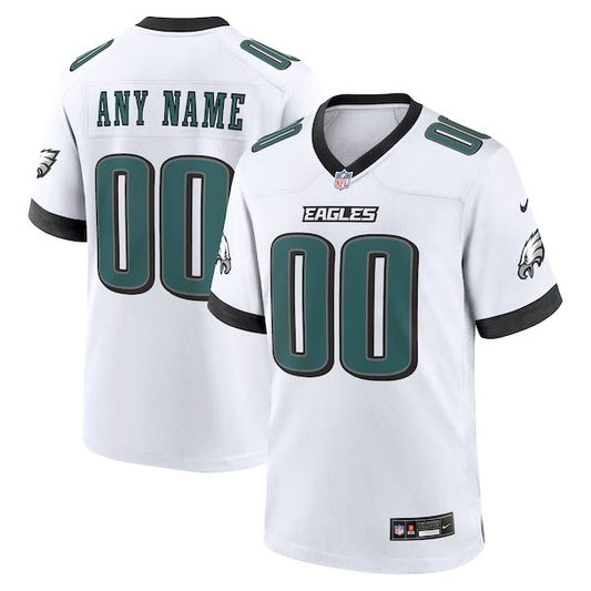 Philadelphia Eagles Custom Game Jersey White