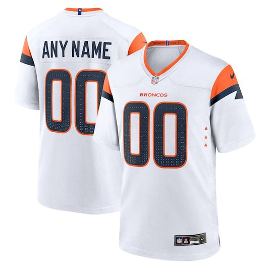 Denver Broncos Custom Game Jersey White