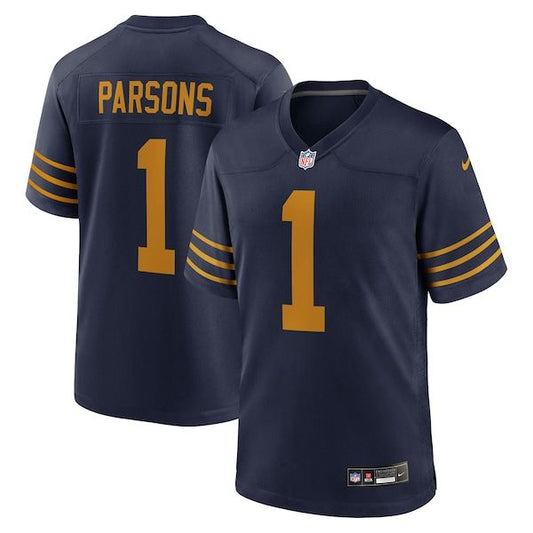 Camisola Green Bay Packers Micah Parsons Game Azul-Marinho