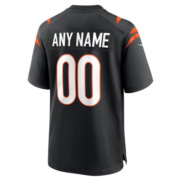 Cincinnati Bengals Custom Game Jersey Black - photo 4