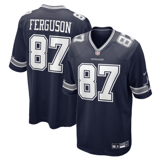 Dallas Cowboys Jake Ferguson Team Game Jersey Navy