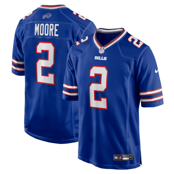 Maglia Buffalo Bills D.J. Moore Game Blu Royal