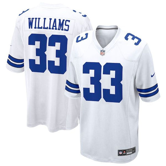 Dallas Cowboys Javonte Williams Game Jersey White