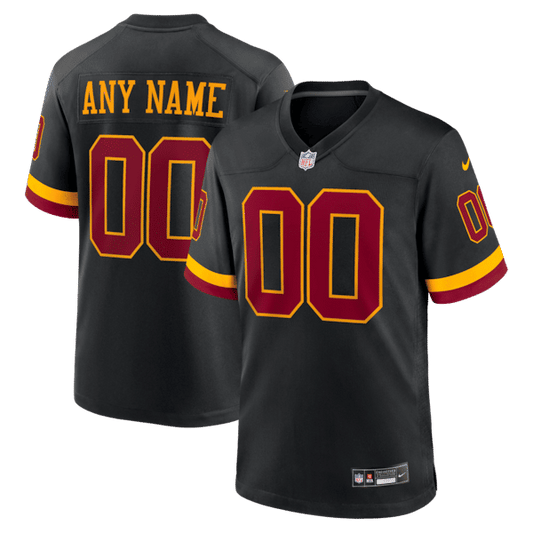 Washington Commanders Hail Raiser Alternate Custom Game Jersey Black