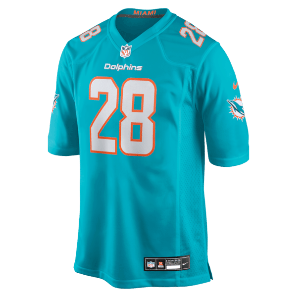Miami Dolphins De'Von Achane Game Jersey Aqua - photo 3