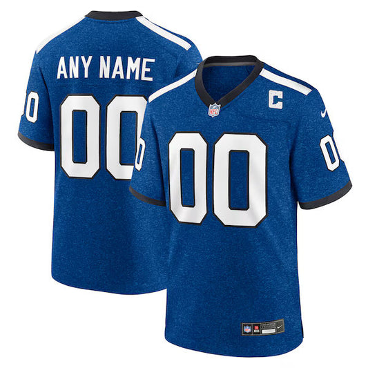 Indianapolis Colts Alternate Custom Game Jersey Blue