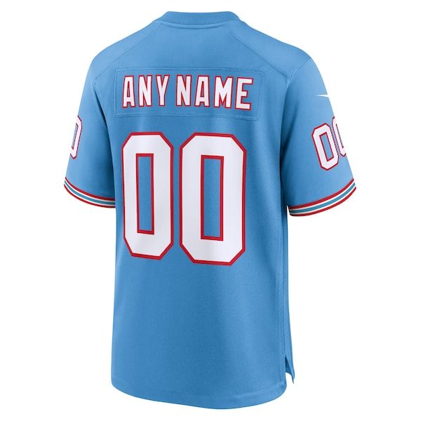 Tennessee Titans Throwback Custom Game Jersey Light Blue - photo 4